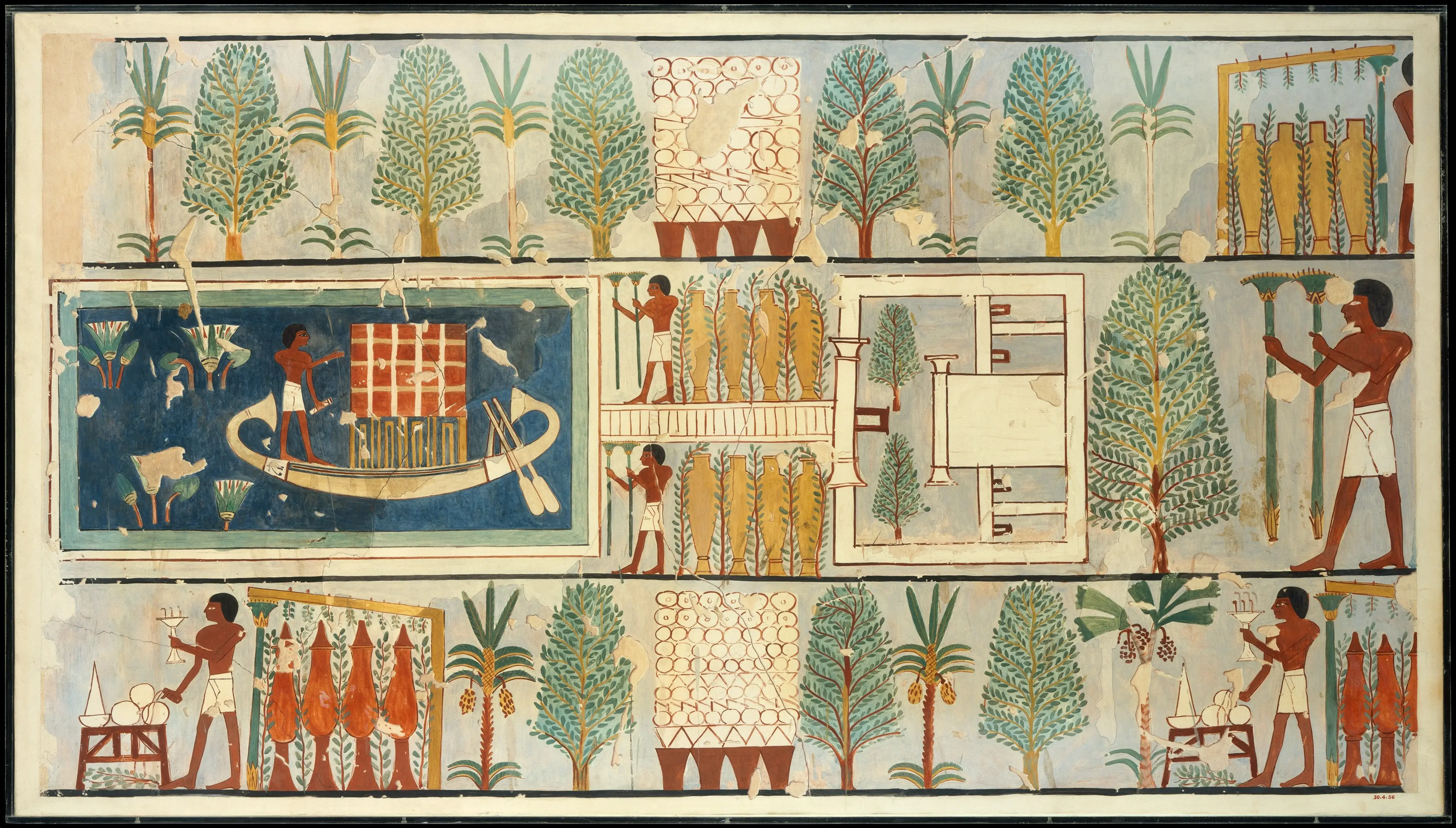 埃及壁画Funeral Ritual in a Garden, Tomb of Nakhtmin 埃及壁画Funeral Ritual in a Garden, Tomb of Nakhtmin